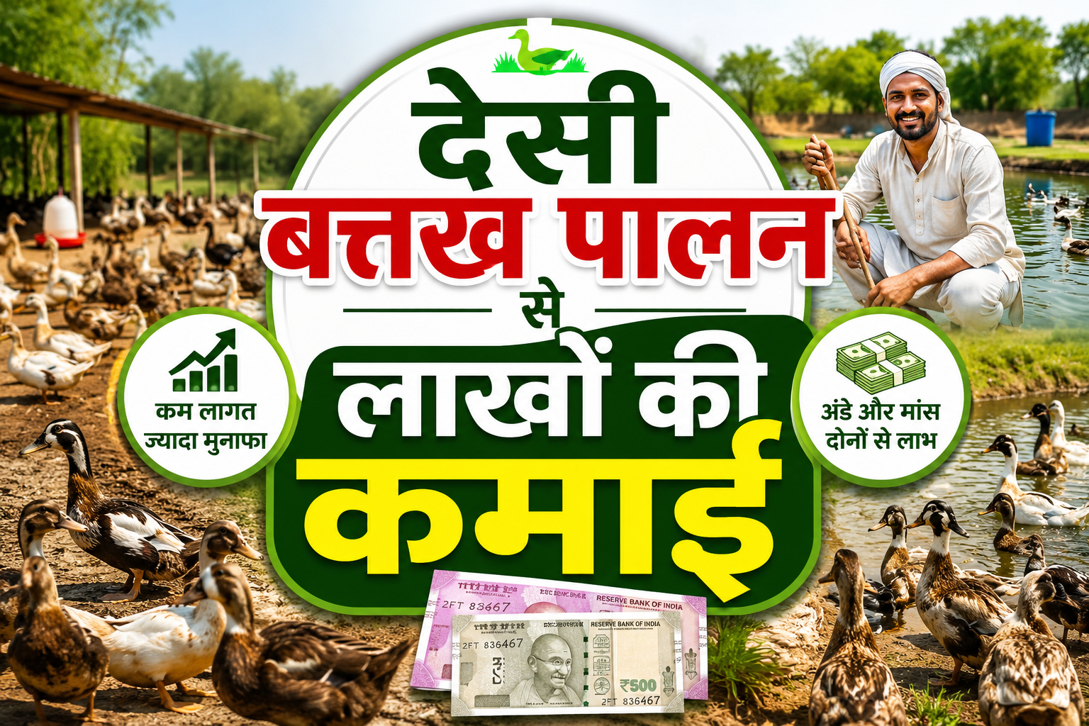 देसी बत्तख पालन से लाखों की कमाई