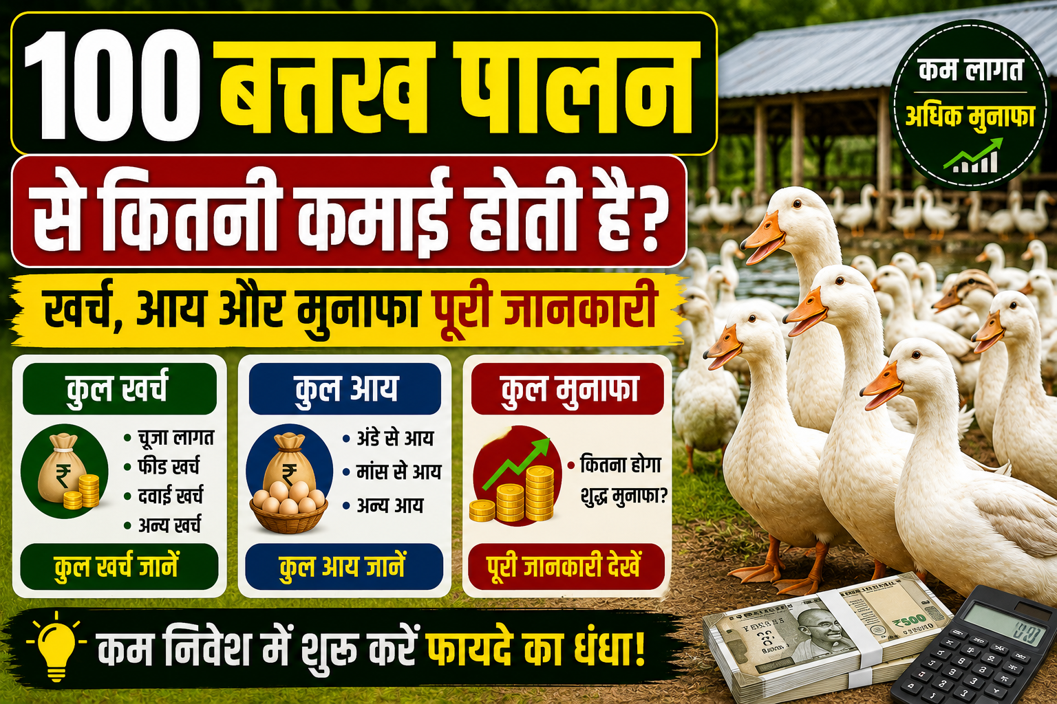 Duck farming business guide in Hindi