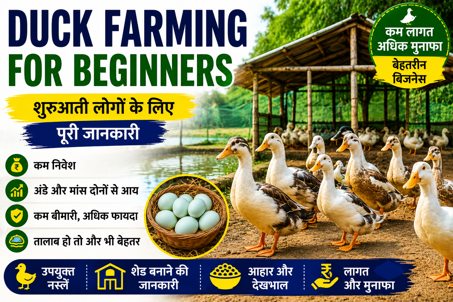 Duck farming guide for beginners