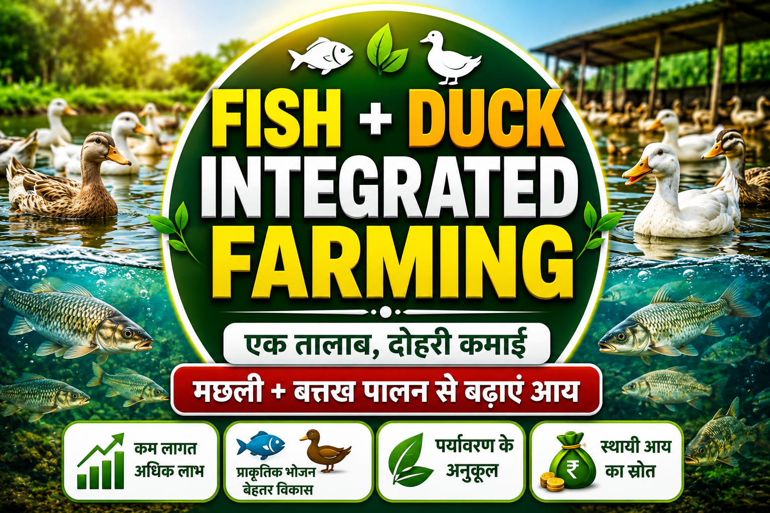 Fish & Duck Integrated Farming