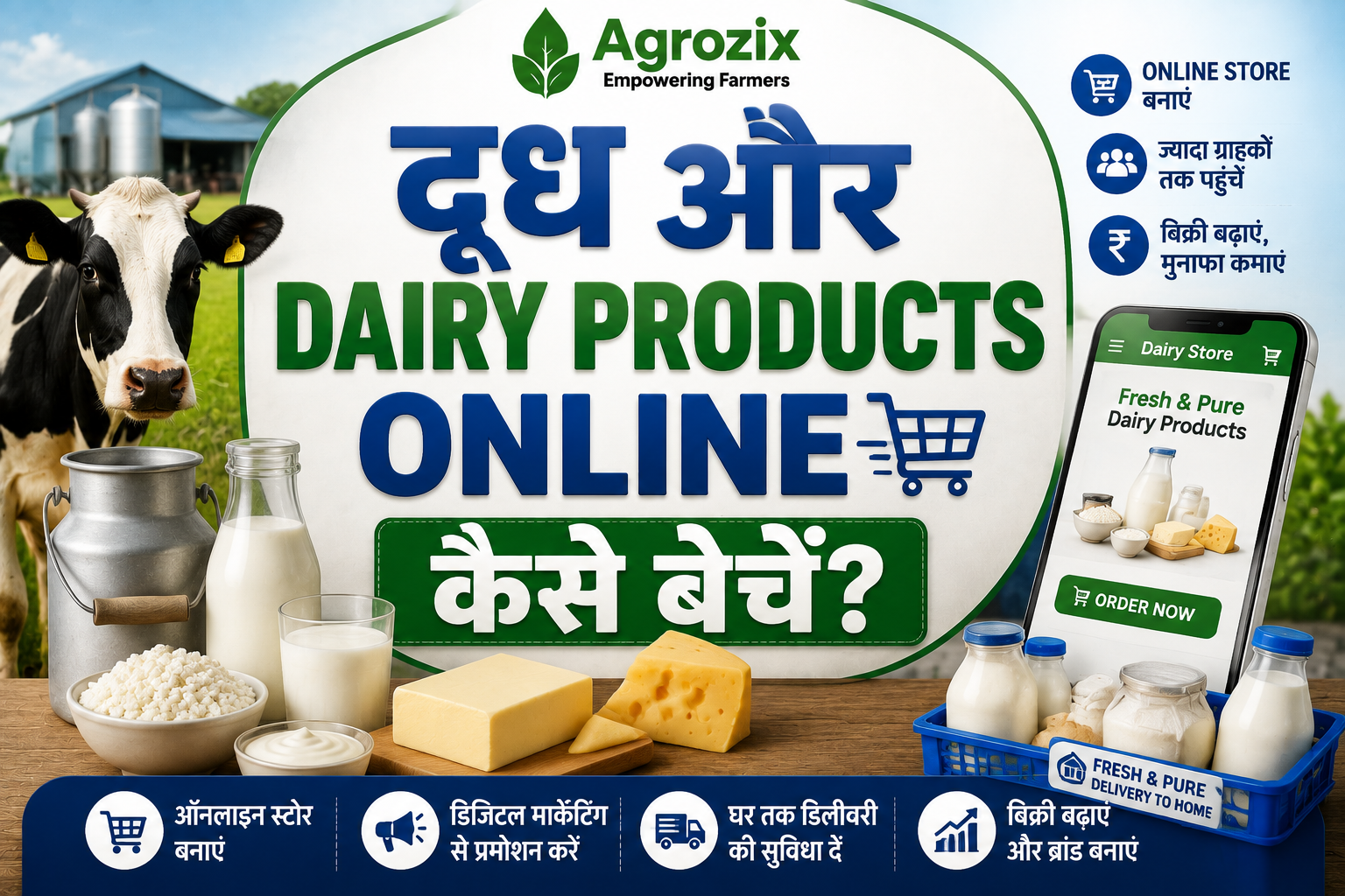Doodh Aur Dairy Products Online Kaise Bechein